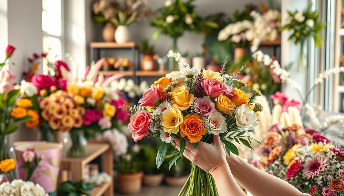 Seasonal flower arrangements